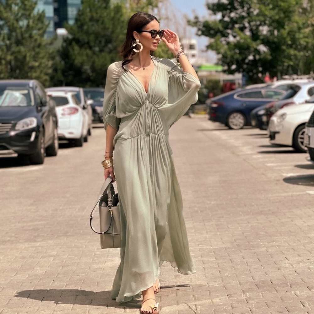 Zara ZW Collection Draped Dress